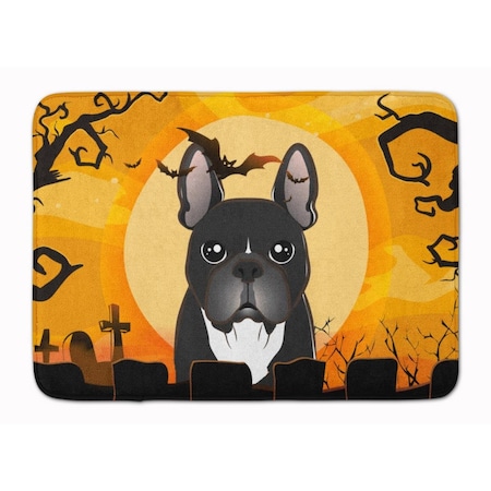 Carolines Treasures Halloween French Bulldog Machine Washable Memory Foam Mat BB1785RUG